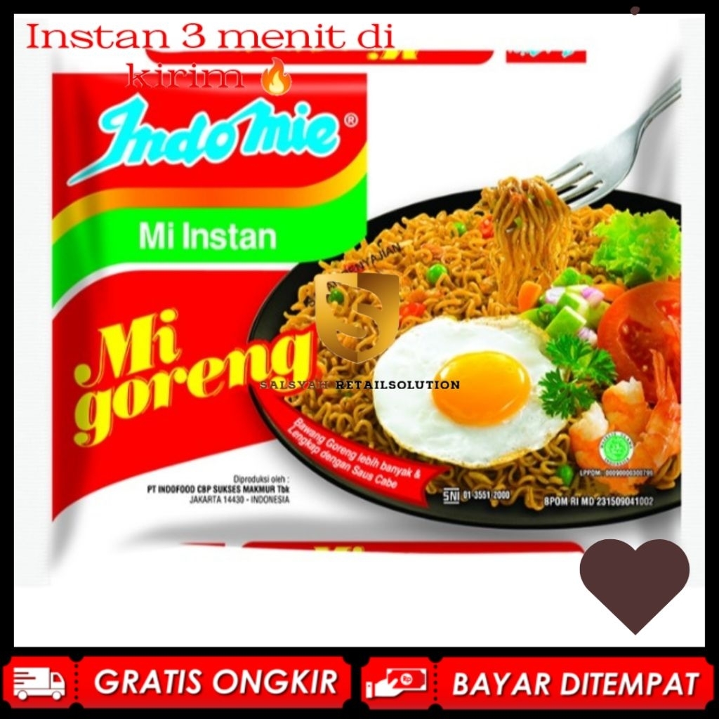 

Indomie Gorenh 80gram 1pcs