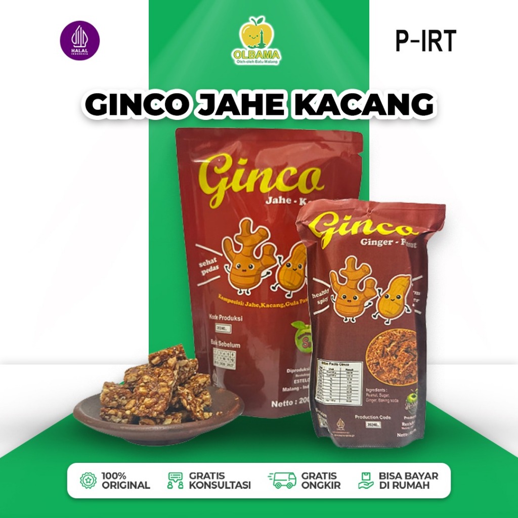 

Ginco Kacang Jahe Karamel Ampyang Oleh Oleh Khas Batu Malang | Camilan Kacang Caramel Manis Gurih