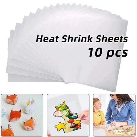 

10PCS 20*29cm DIY Shrinky Dink Plastic / Heat Shrink Plastic Sheet / Printable Shrinky Dink Plastic