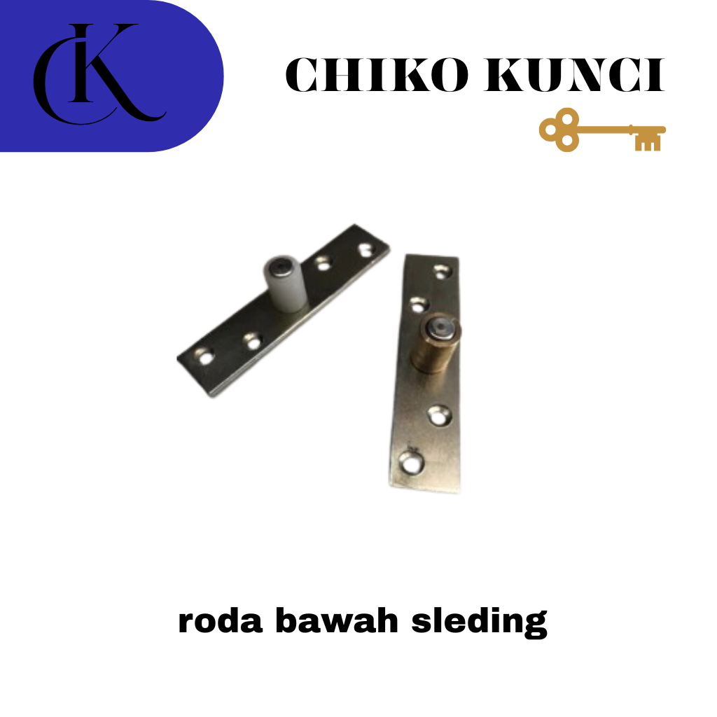 roda bawah sleding/guide bawah lurus pintu lipat