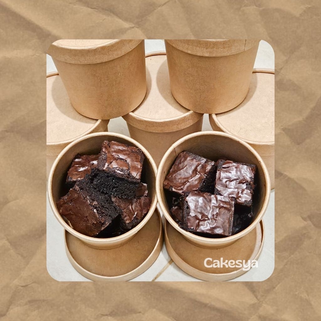 

Fudgy Brownies BitesCakesya| Isi 12 pcs | Original & Topping | Cokelat Lumer, Lembut, Nagih!