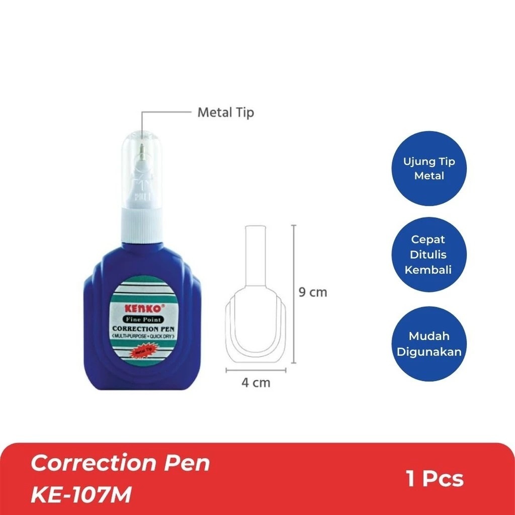 

[GRAND MEDIA] CORRECTION PEN / TIPE-X KENKO KE-107M METAL TIP