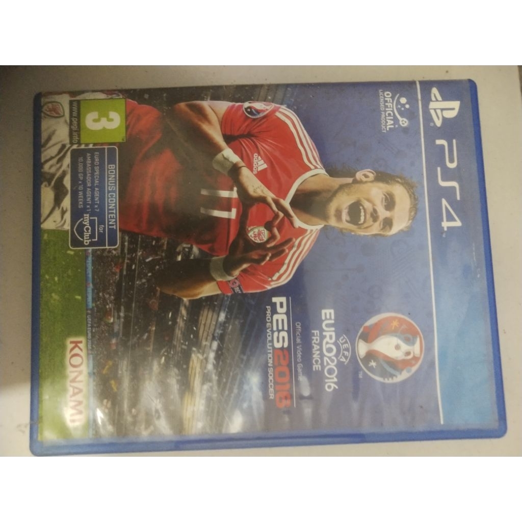 Konami PES 2016 Euro 2016 France - bd Kaset PS4 Instal Aman Main Lancar