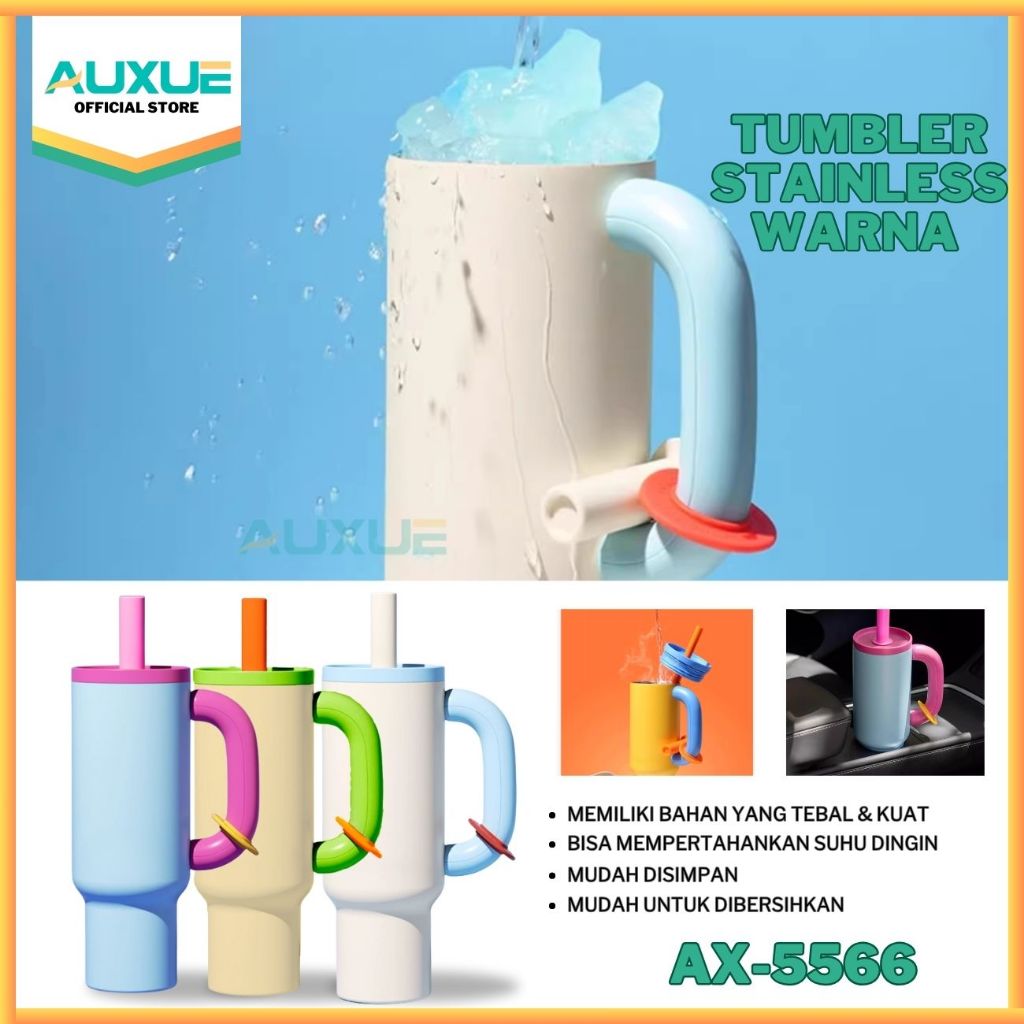 AUXUE [COD] TUMBLR STAINLESS 1200ML SUS 304 / TUMBLR WARNA TUMBLR LUCU AX-5566