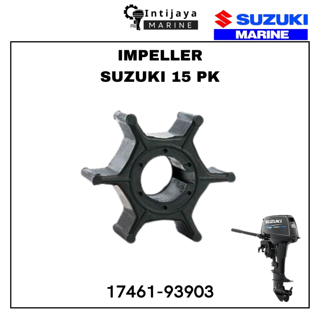 17461-93903 IMPELLER SUZUKI 15 PK KOIL SUKU CADANG & SPAREPART MESIN TEMPEL OUTBOARD