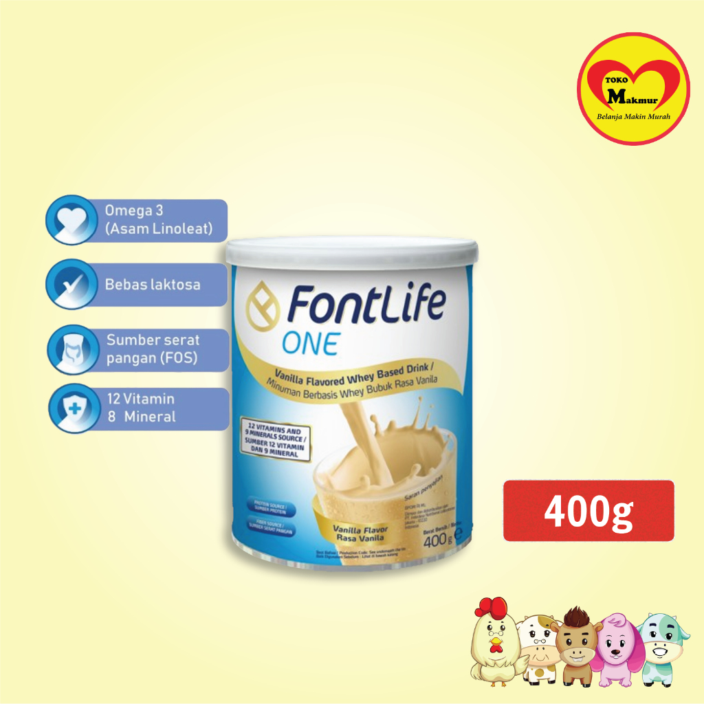 

Fontlife One Vanila 400gr / Toko Makmur Pondok Jati