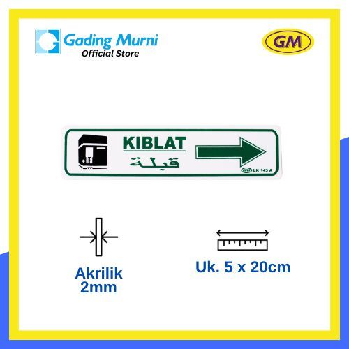 

GM LABEL KIBLAT KANAN LK-143A KECIL