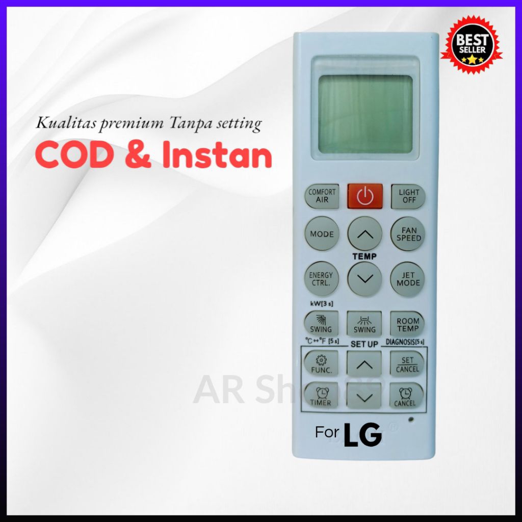 Remote Ac LG inverter smart Tanpa setting Universal kualitas original