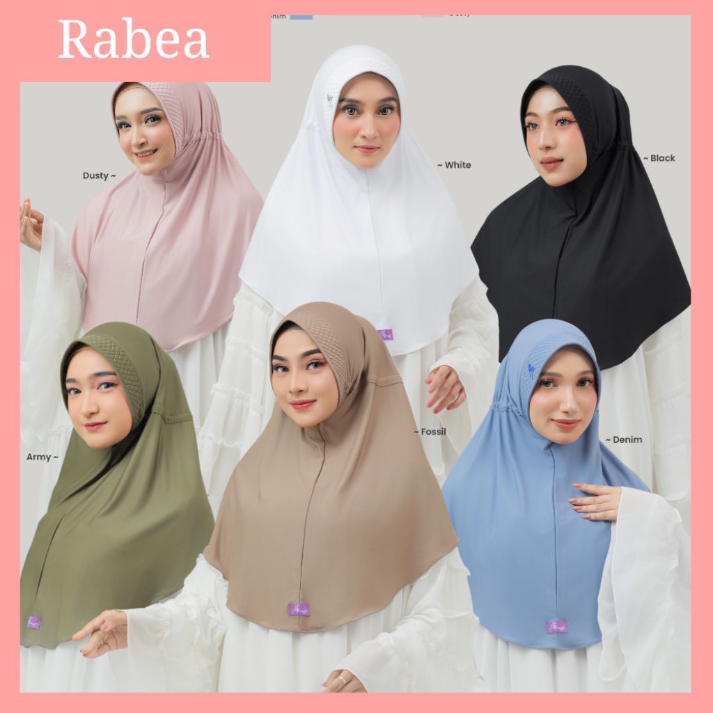 Hijab Jilbab Rabea by Arrafi Ory || Hijab Daily Serut Standart Polos Ar Rafi Terbaru || Kerudung Wan