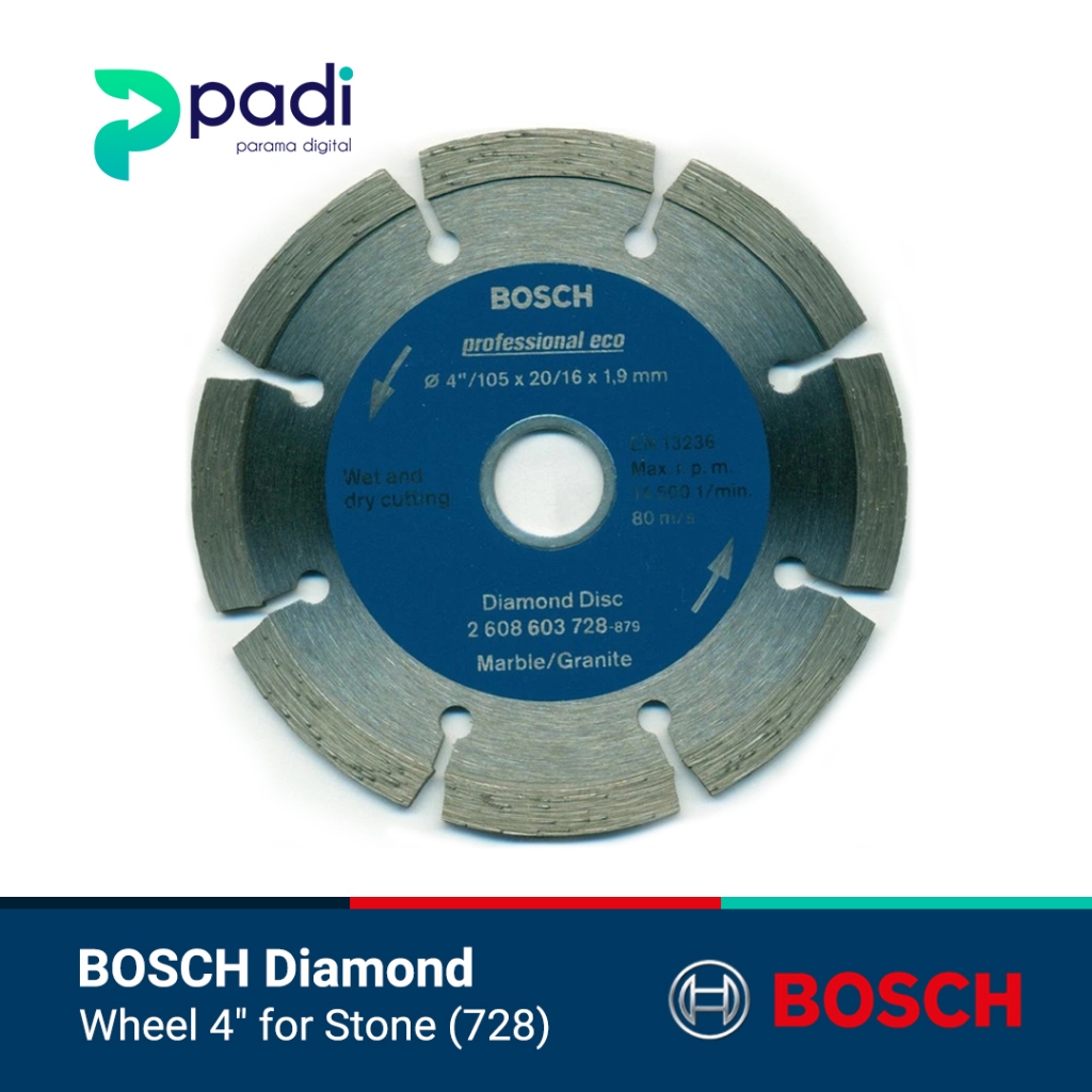 Batu Gerinda Mata Gerinda - BOSCH Diamond Wheel 4" Untuk Batu
