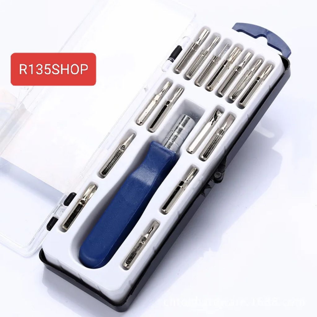 R135 Obeng Magnetic 16 in 1 Servis Hp Elektronik Serbaguna