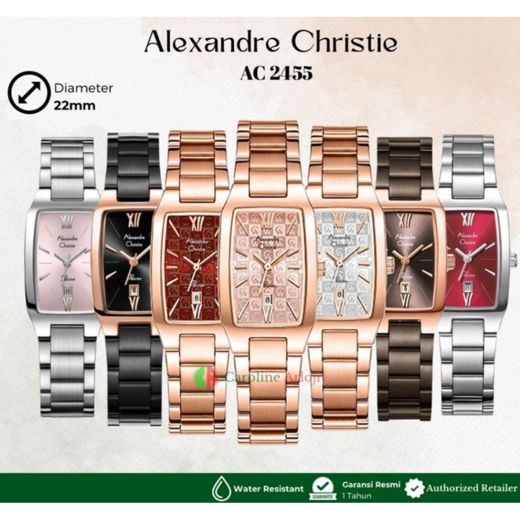 JAM TANGAN WANITA ALEXANDRE CHRISTIE AC2454 AC2455 AC 2454 AC 2455 AC 2961