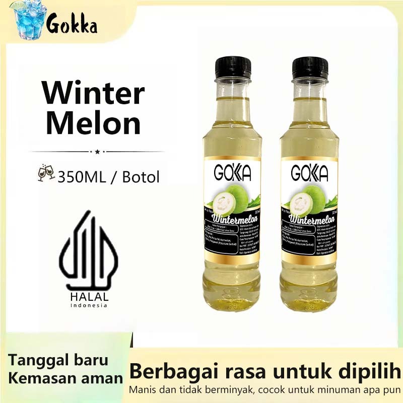 

GOKKA Sirup Minuman Rasa Winter Melon 350ml Syrup / Sirup Winter Melon Sertifikasi Halal