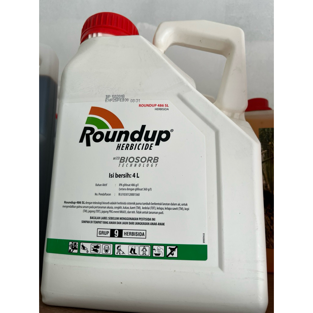 Roundup 486 SL @ 4 Liter / Racun Rumput & Gulma