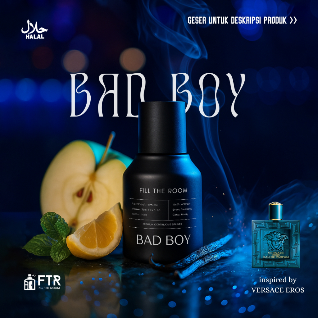 FTR BAD BOY Extrait De Parfum 100ML - 35ML - Parfum Pria Wangi Tahan Lama - Long Lasting - Extrait P