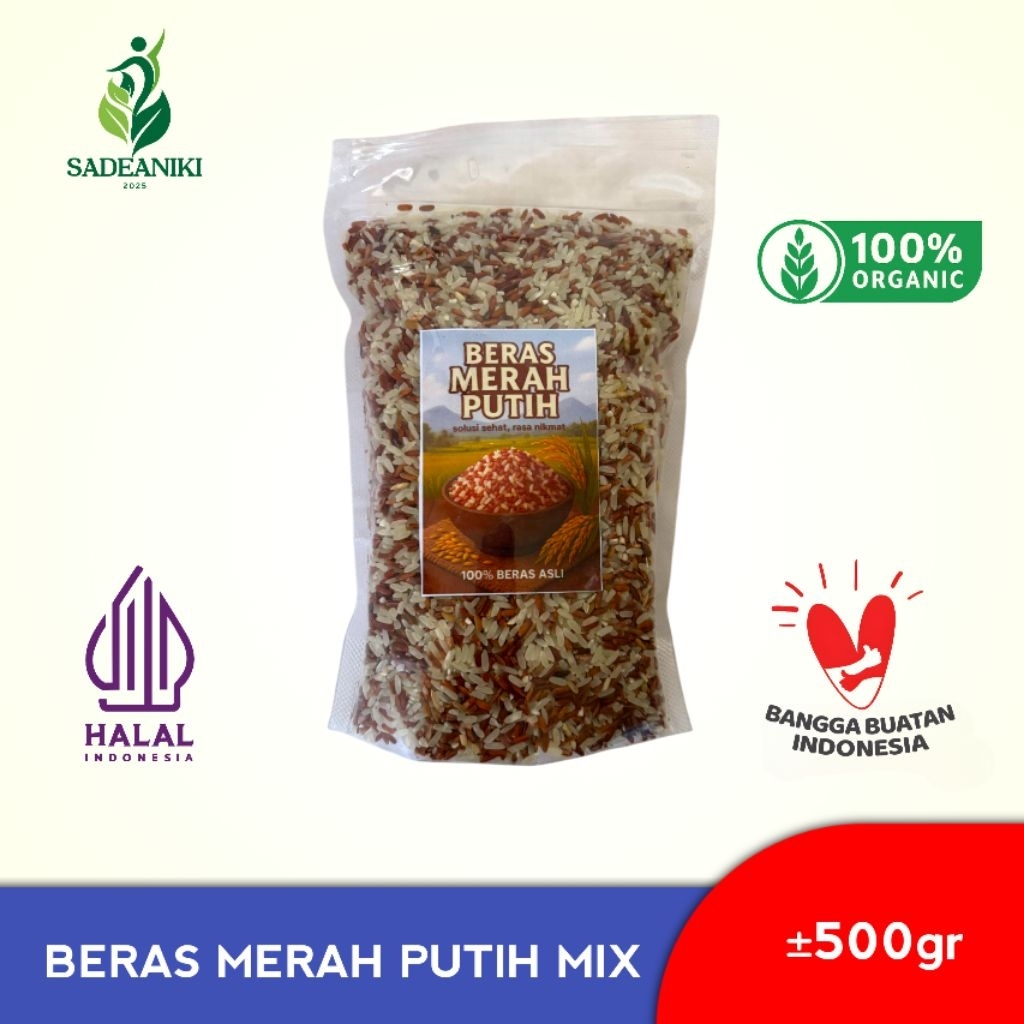 

Beras Campur Merah & Putih Organik 500 gr | Makanan Sehat Bergizi | Diet & Diabetes