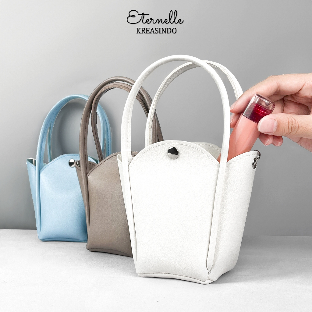 promo terbaru big sale [100% foto asli] eternelle kreasindo tas scallop mini/tas selempang mini