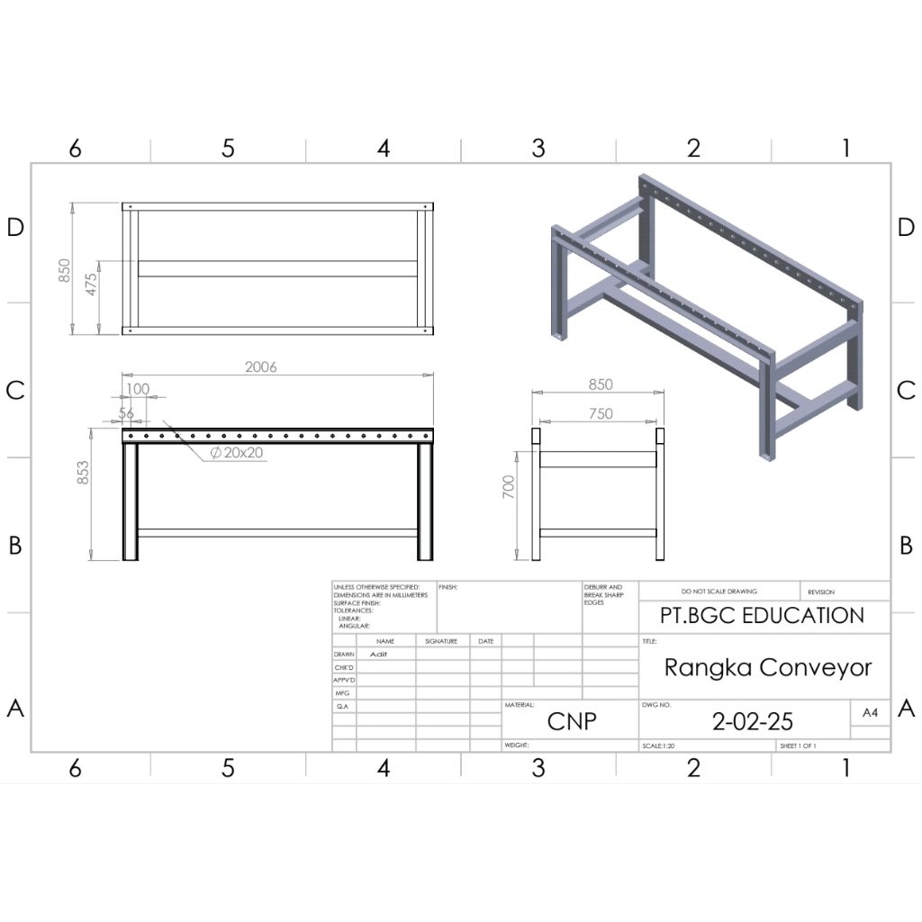 Jasa Gambar Autocad 2D 3D Gambar Teknik Fabrikasi Mesin Pabrik Konveyor Troli Lemari Pintu Pagar Tra