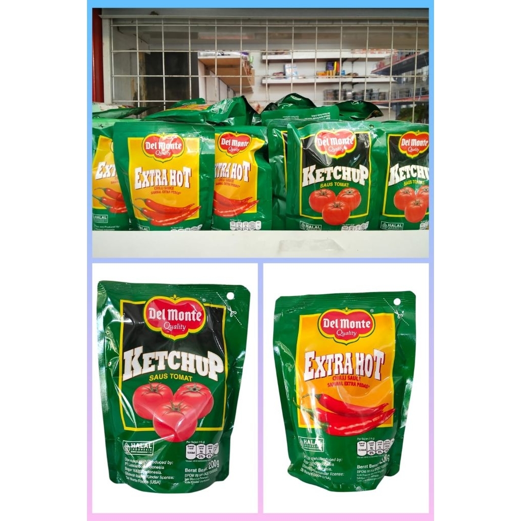 

Delmonte extra hot + delmonte saus tomat 200 gram