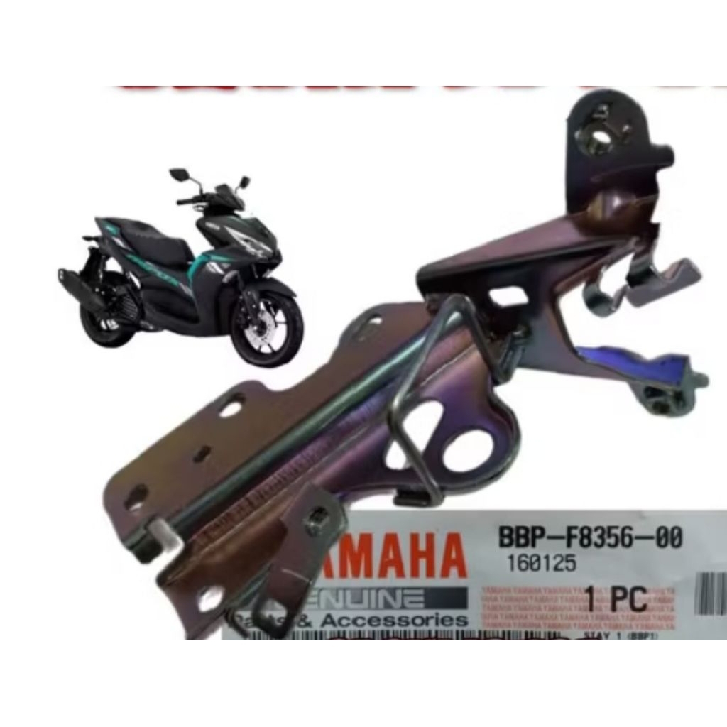 breket dudukan cover lampu depan aerox new, dudukan tameng aerox new