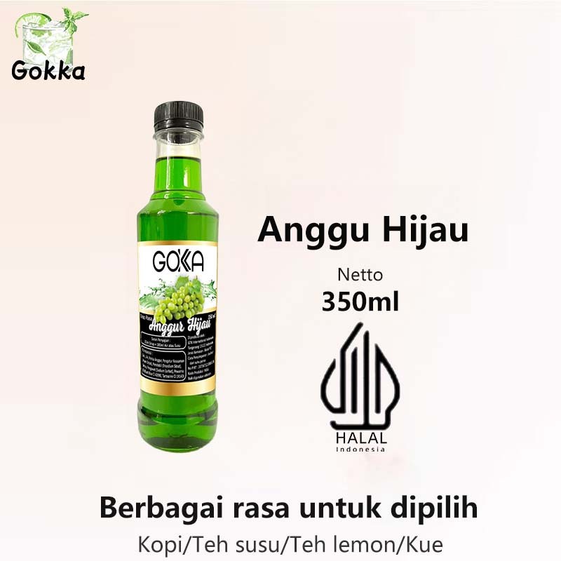 

Gokka Anggu Hijau Syrup 350ml - Sirup Anggu Hijau Gokka - Halal