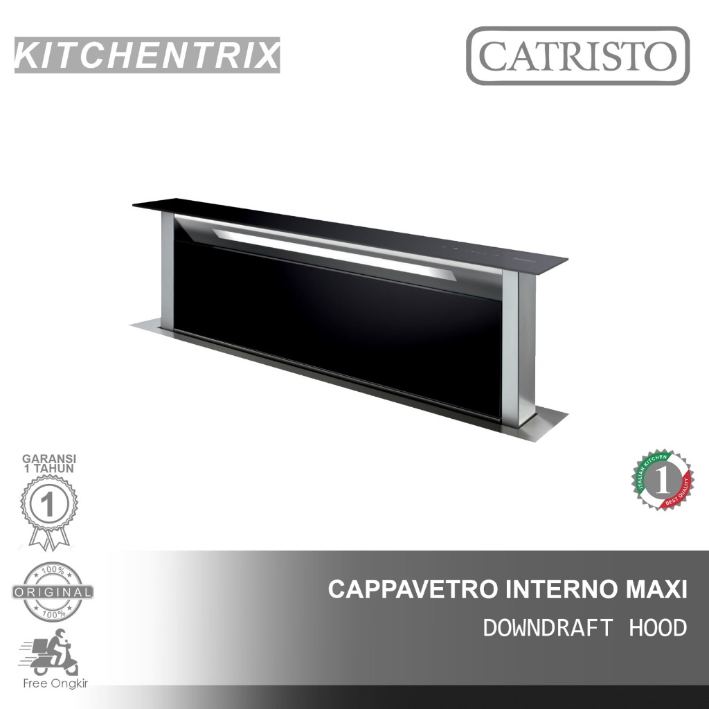 Cooker Hood Catristo Cappa Vetro Interno Maxi (Downdraft Hood)