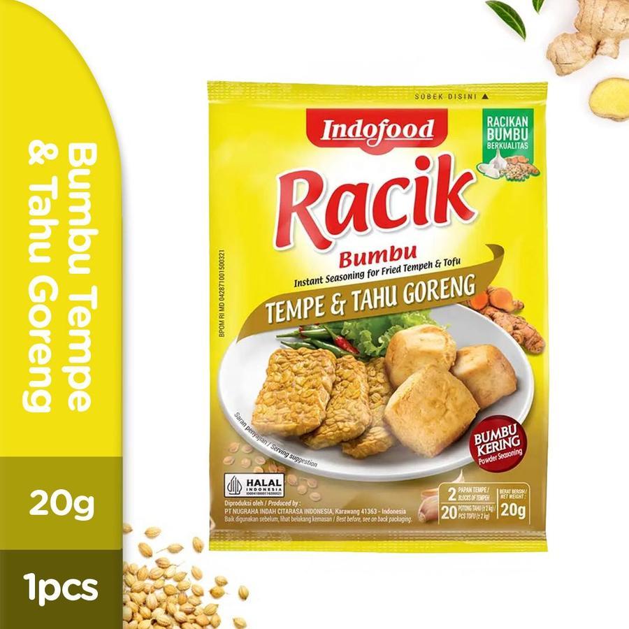

Indofood Bumbu Racik Tempe & Tahu Goreng 20 Gr - Racik Bumbu