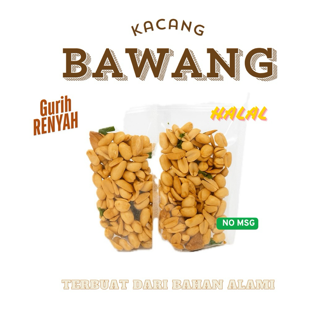 

Kacang Bawang Premium Gurih & Renyah – Camilan Khas Rumahan – 100