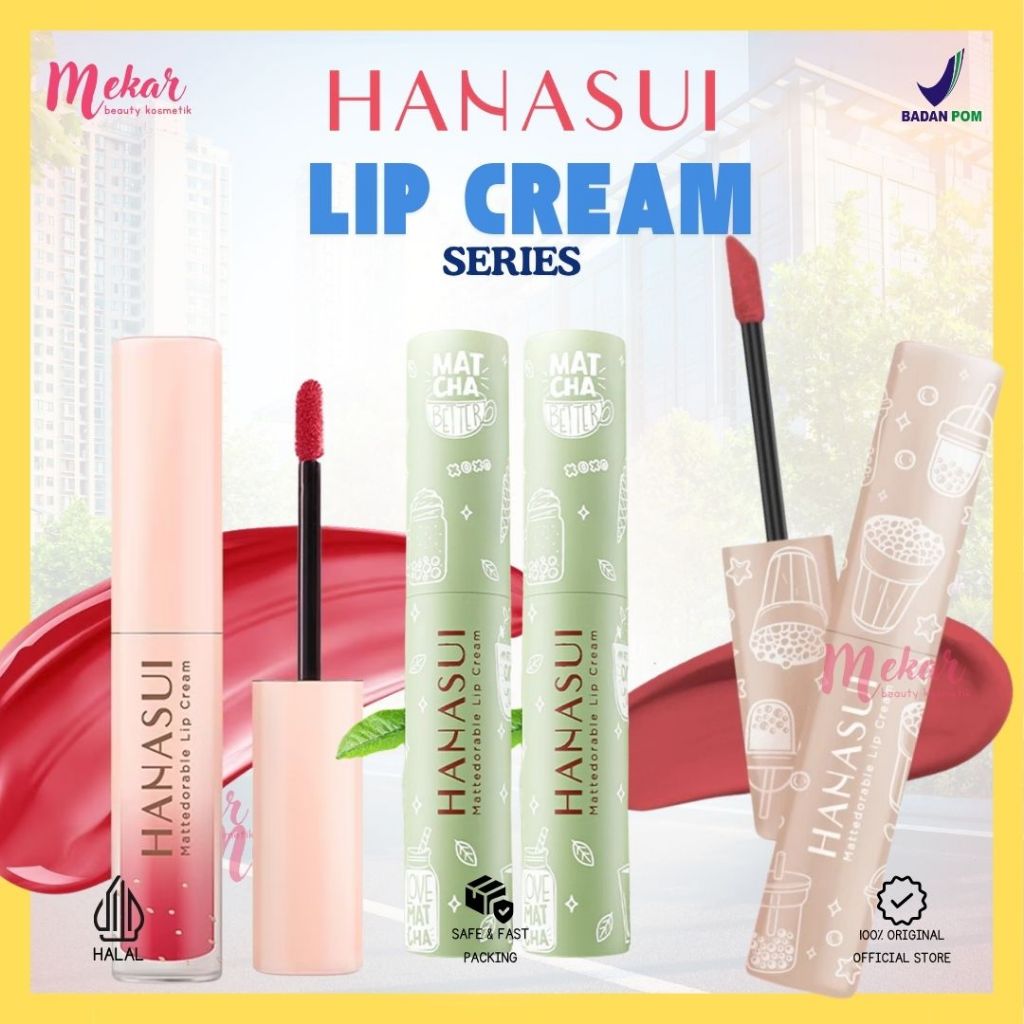 HANASUI Mattedorable Lip Cream | Hanasui Bobba Lip Cream | Hanasui Matcha Lip Cream
