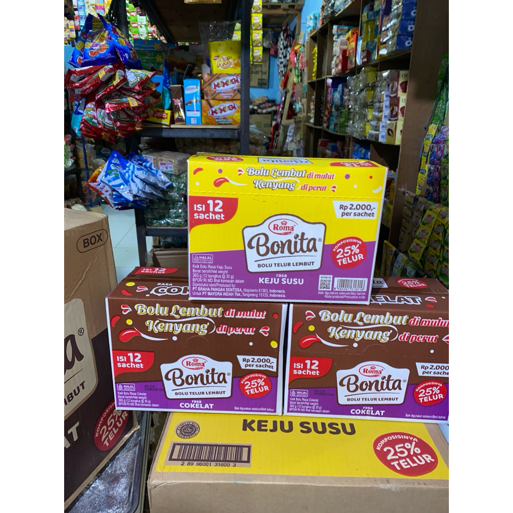 

bolu roma bonita 1 box isi 12pcs