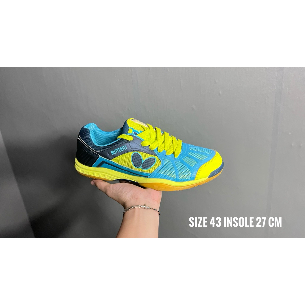 butterfly lezoline hijau/sepatu tenis meja/sepatu ping pong