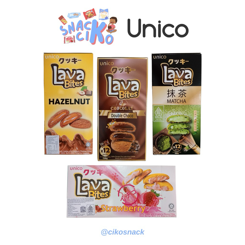 

[READY] Unico Lava Bites Cookies Box 120g