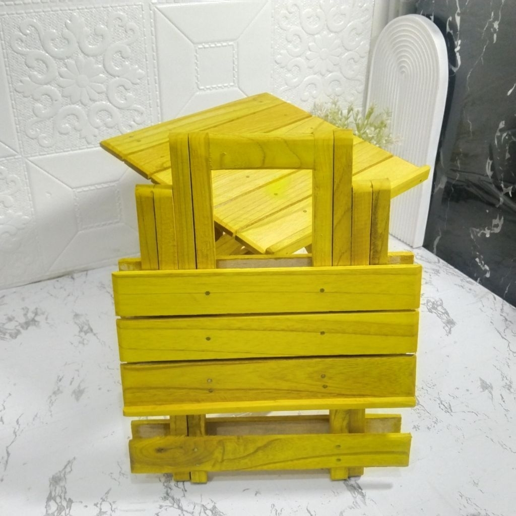 Meja Lipat Miring / Rehal Meja Qur'an Meja Mengaji Miring Kayu Lurus ukuran 24