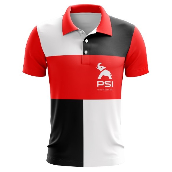 PSI Kaos Polo Partai Solidaritas Indonesia PSI Partai Super Terbuka - Partai Gajah PSI