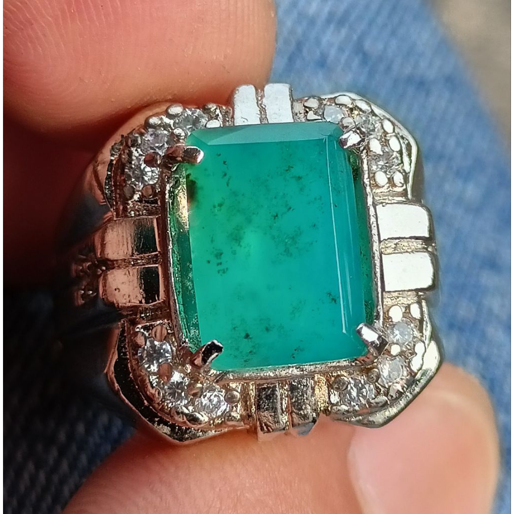 Cincin Batu Bacan Doko Kristal Giwang 100%ORIGINAL