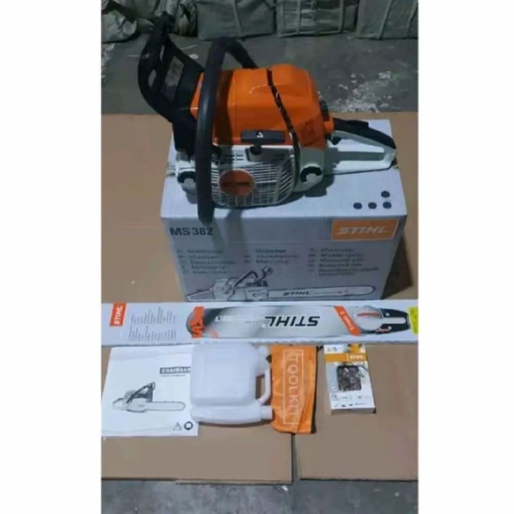 Chainsaw stihl ms382 bar 25inch, mesin senso stihl ms382 bar 25inch lengkap