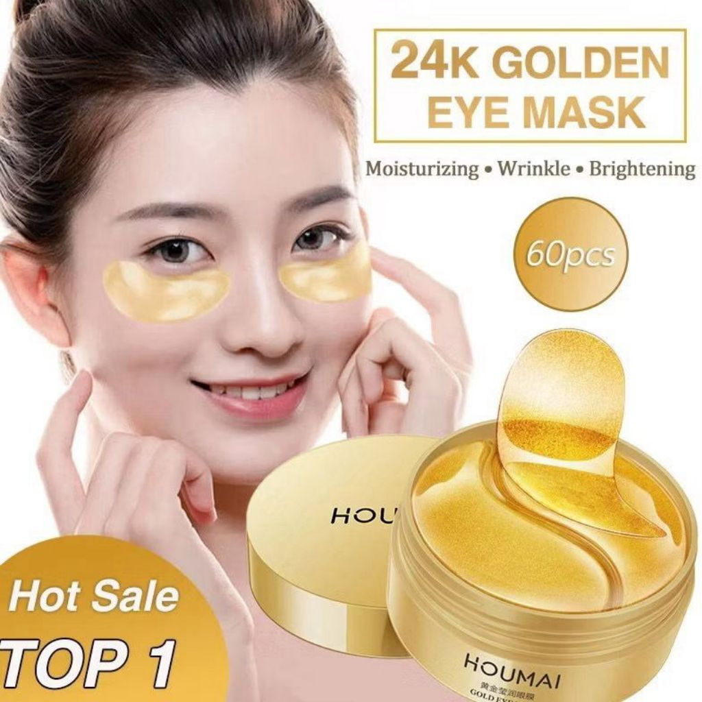 Masker Mata Gold HOUMAI Eye Mask Menghilangkan Kantong Mata Panda