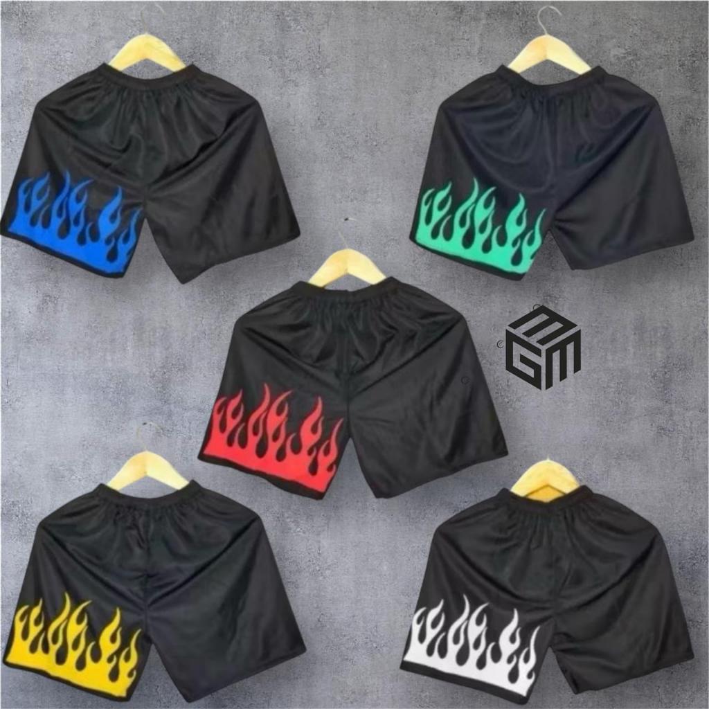 Paket 5 pcs Lebih Hemat Celana Pendek Boxer Motif Api Pria Dewasa/Celana Boxer Pria/Celana Boxer Wan