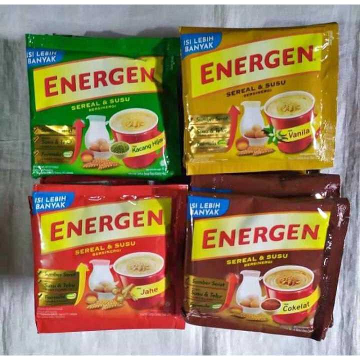 

Energen Susu dan Sereal 10 sachet per renceng 35G per sachet