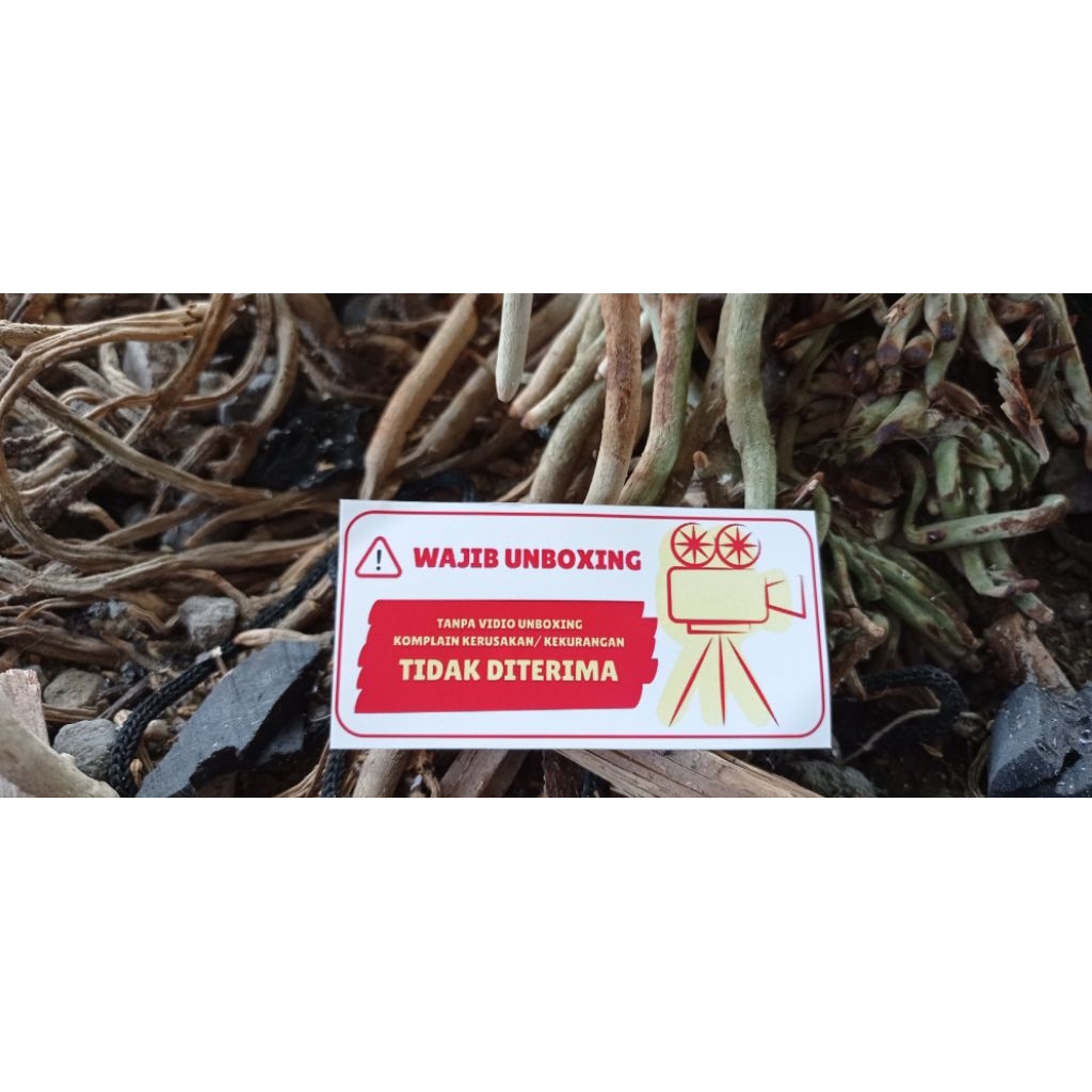 

stiker unboxing vidio