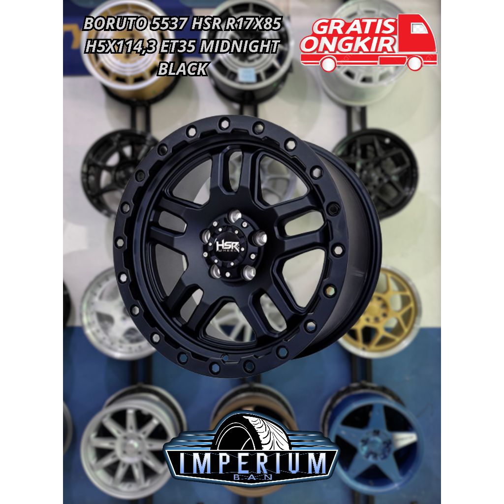Velg Racing Model Offroad HSR Boruto Ring 17 Pelek Mobil Xtrail Grand Vitara Innova Rush Xpander