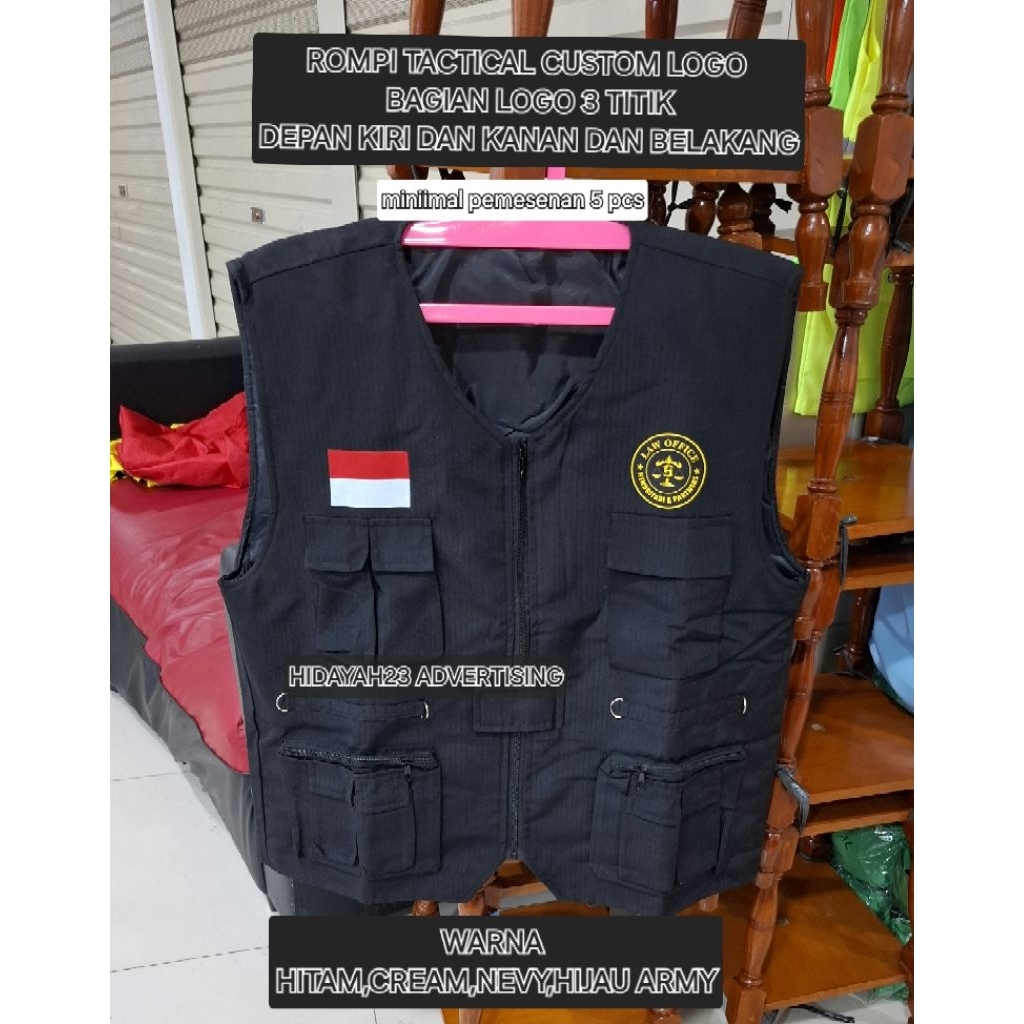 rompi tactical custom sablon rompi custom sablon