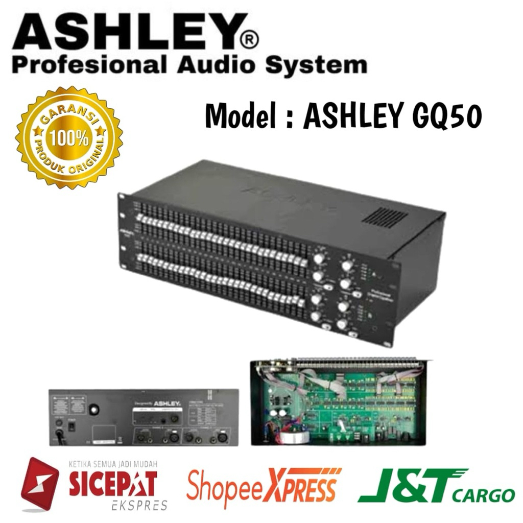 Equalizer Ashley Gq50 Original  Equalizer With output Subwoofer