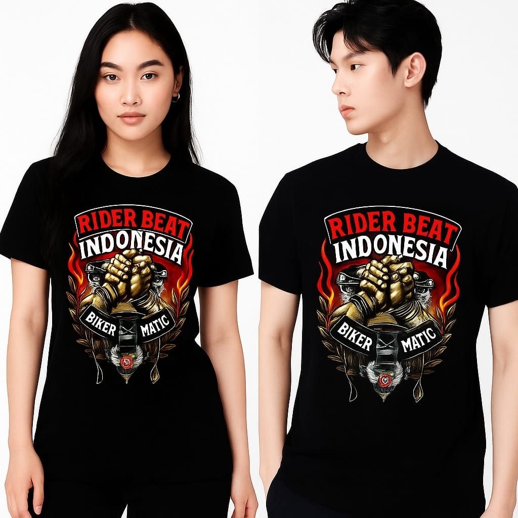 BAJU KAOS DISTRO BANDUNG ORIGINAL KATUN 24S MOTOR BEAT VARIO SCOOPY NMAX