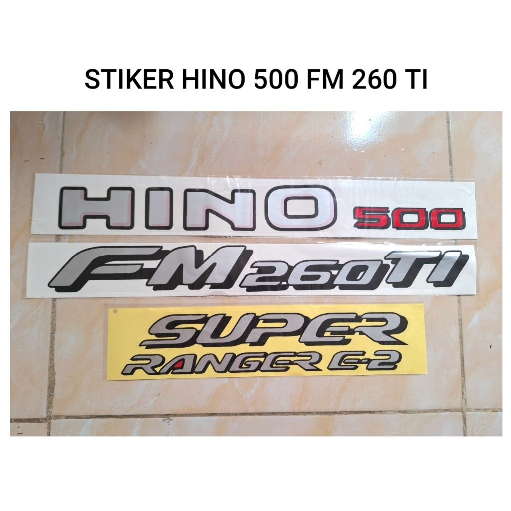 stiker Hino 500 fm 260 ti super ranger/ Sticker truk hino 500 / stiker fm 260 ti hino 500