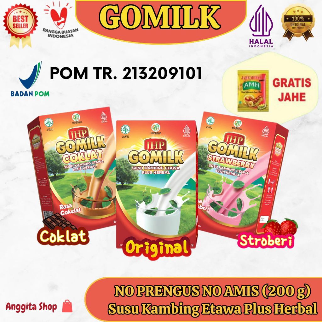 

SUSU GOMILK 200g Susu Etawa Plus Herbal