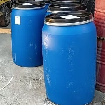 drum plastik 250liter .bahan tebal hdpe.anti pecah komplit tutup