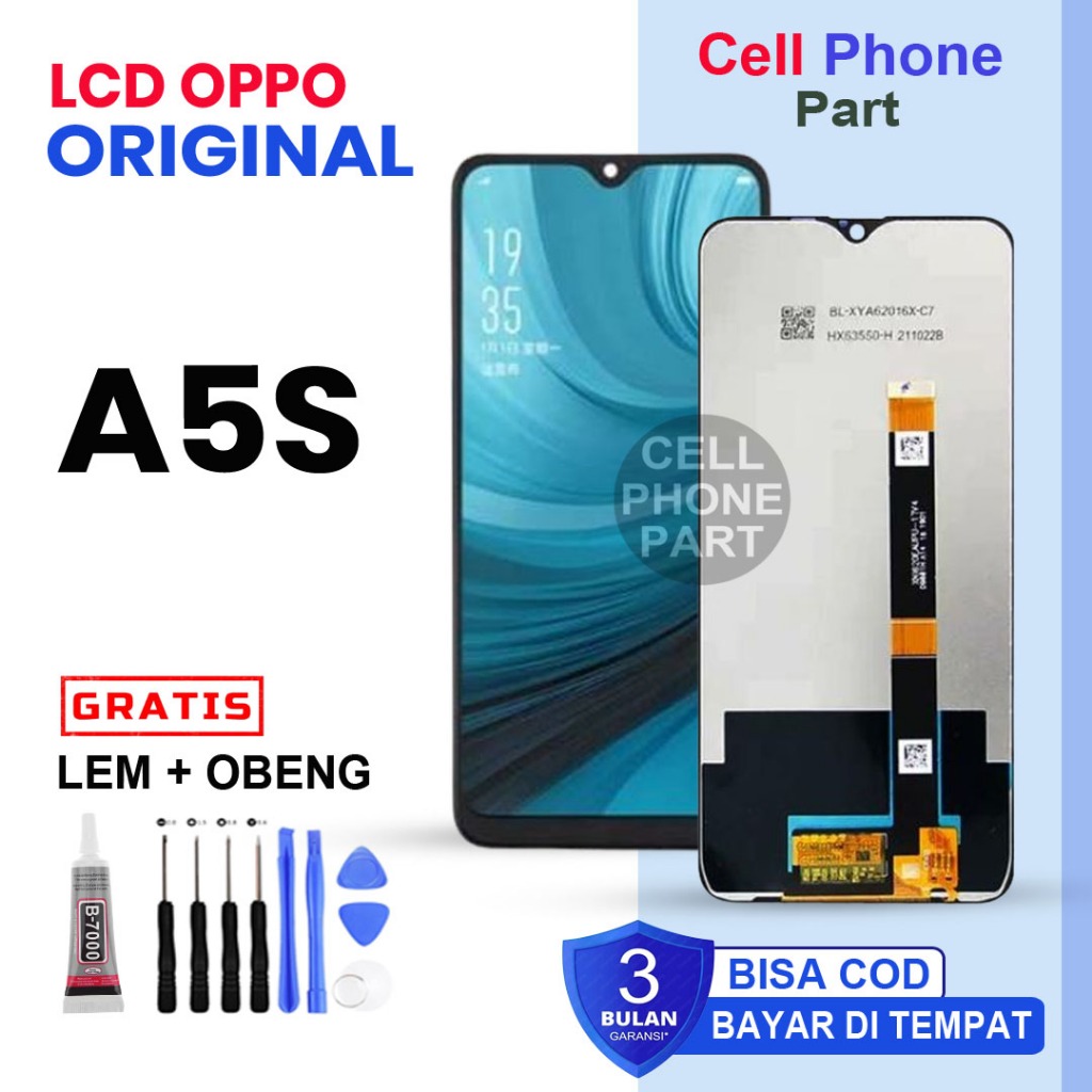 LCD OPPO A5S ORIGINAL FULLSET TOUCHSCREEN
