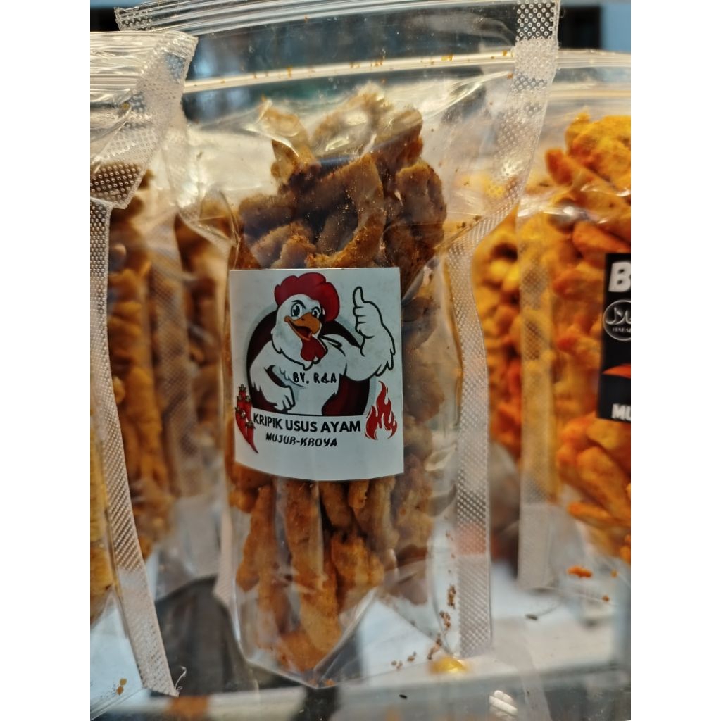 

USUS AYAM CRISPY EKSTRA PEDAS 100 gram, GURIH DAN BIKIN NAGIH