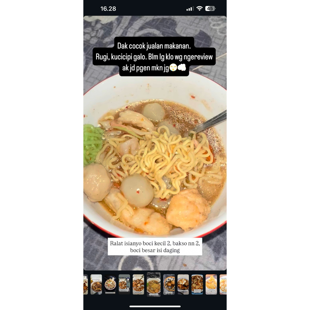 

BOCI Dandat Alias Bakso Aci Variant Seblak